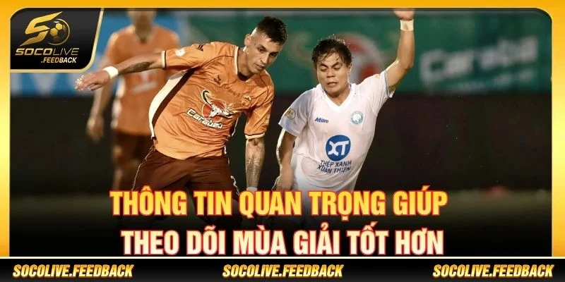 Thông tin quan trọng giúp theo dõi mùa giải V-League tốt hơn